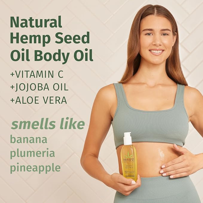 Hempz Original Floral Banana Hydrating Body Oil - Image 3