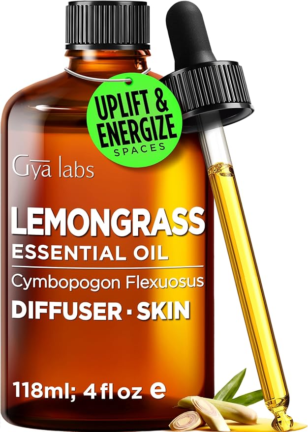 100% Pure Lemongrass Essential Oil by GyaLabs