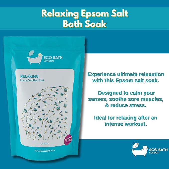 Eco Bath London Relaxing Lavender Epsom Salt Bath Soak - Image 2