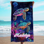 JML Custom Beach Towel with Name, Personalized Microfiber Beach Towel with Name by JML