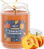 Candle-lite Halloween Scented Candles, Perfect Pumpkin, 18 oz Jar, Proudly by Candle-liteCompany