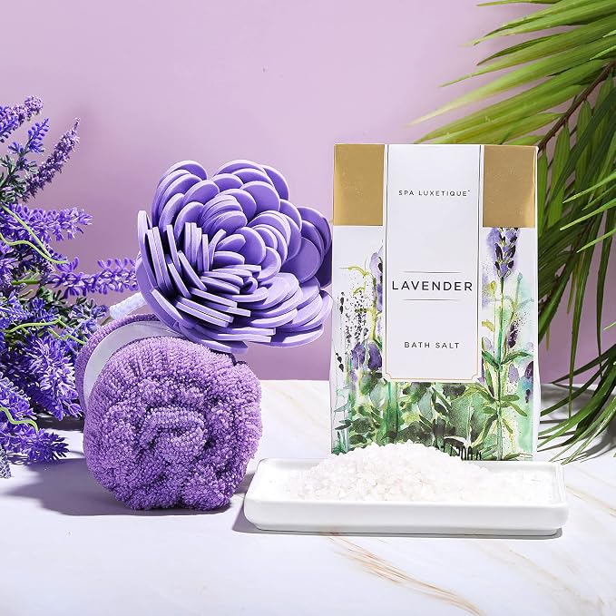 Spa Luxetique Gift Baskets for Women Lavender Spa Gifts for Women 12 Pcs - Image 6
