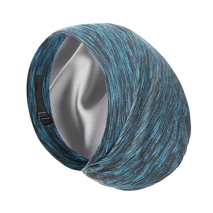 Satin Bonnet Silk Lined Sleep Cap- Adjustable Hair Cover by Blueelf
