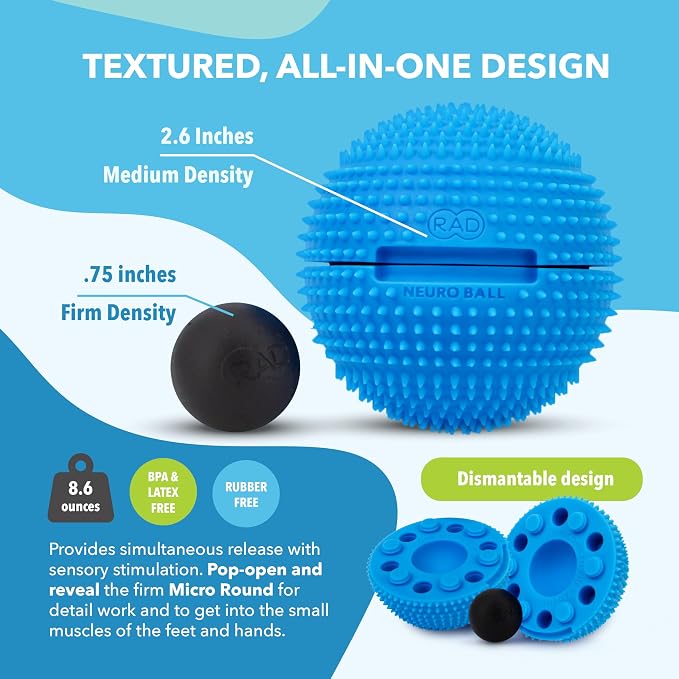 RAD The Original Neuro Ball – Foot Roller & Textured Massage Ball - Image 4