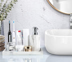 Luxspire Bathroom Vanity Tray, Resin Dresser Jewelry Ring Dish Tank Storage - Image 6