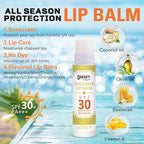 DMSKY SPF 30 Lip Balm 8 Pack, Broad Spectrum Sunblock - Image 4
