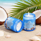 Coconut Beach Scented Candle, Natural Soy Wax Jar Candle - Image 6