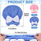 2 Pcs Hair Towel Wrap for Women, Microfiber Quick-Drying Hair Towel, Super - Image 2
