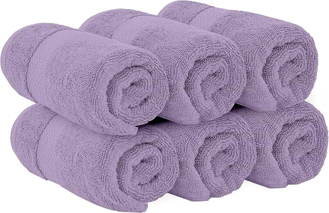 White Classic Luxury Lavender Hand Towels - Image 3