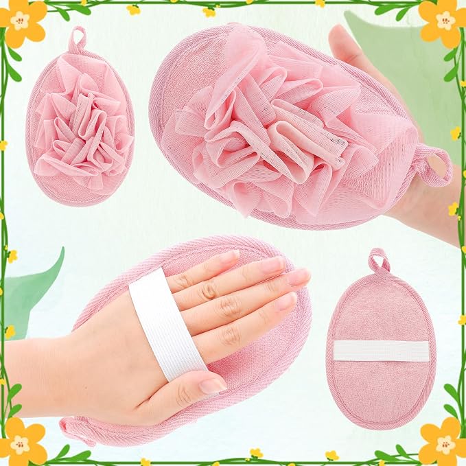 4 PCS Exfoliating Bath Sponges Soft Loofah Shower Scrubber - Image 7