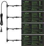 BN-LINK Seedling Heat Mat for Seed Starting 10" x 20.75", 4 Pack Daisy by BN-LINK
