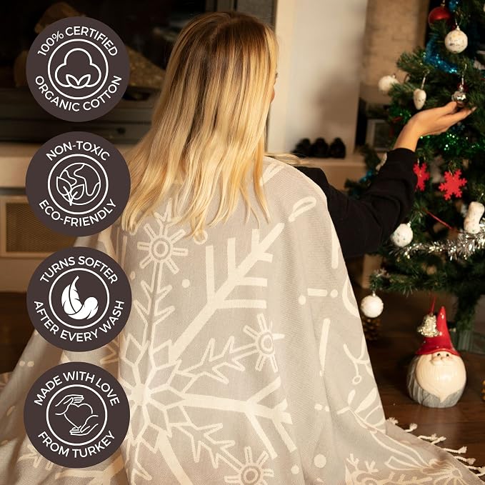 FESHKA Sand Proof Turkish Beach Towel – Oversized, Quick Dry & Lightweight - Image 4