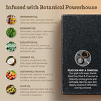 Southern Natural Activated Charcoal Soap Bar Face and Body Soap - Image 2