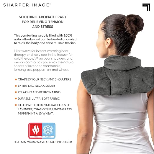 Sharper Image Heated Neck & Shoulder Wrap - Image 9