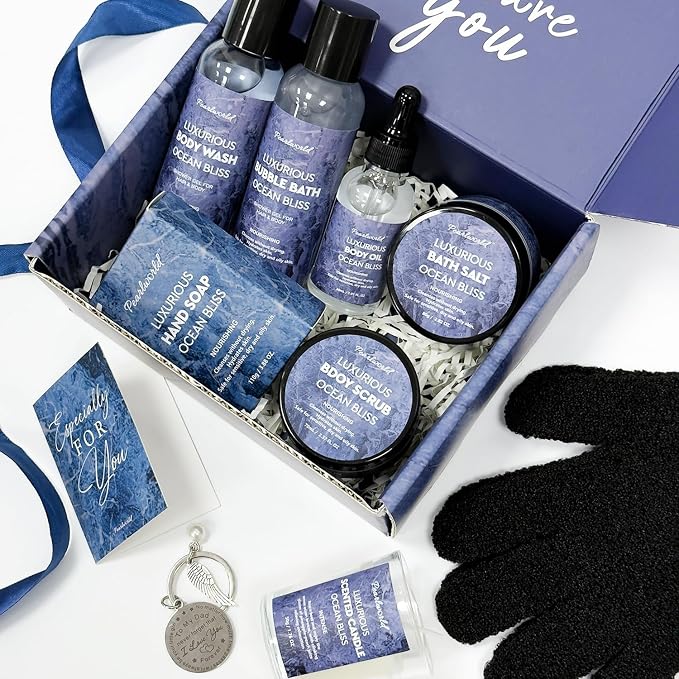 Father's Day Gift 12Pcs Men's Birthday Gift Ideas Ocean-Scented Bath Spa Set - Image 3