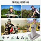SATINIOR 3 Piece Balaclava Face Cover Sun Protection Neck Cover Summer - Image 6