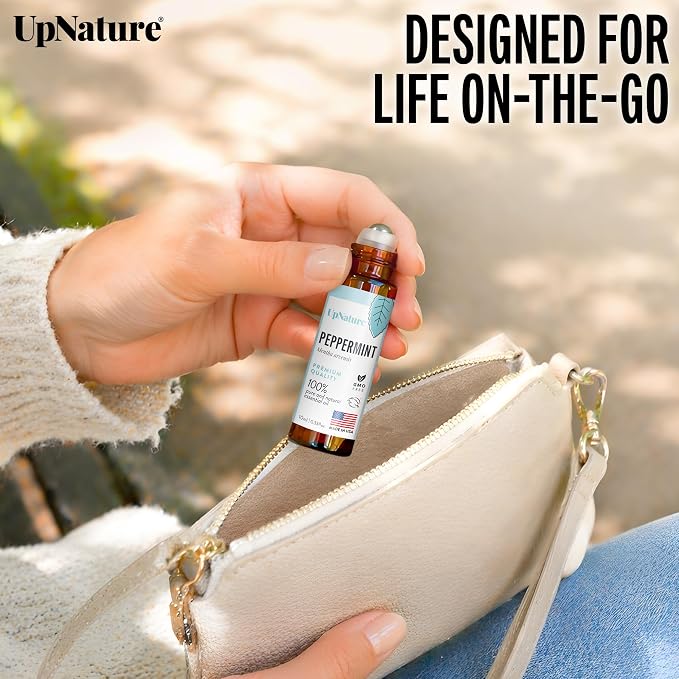 UpNature Peppermint Oil Roll On – 100% Natural Nausea & Morning Sickness Relief - Image 5