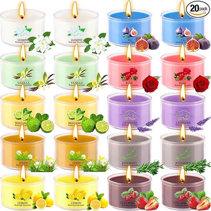 Aromatherapy Scented Candles 20 Pack by Unknown