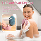Shower Sponge for Body, Soft Loofah Puff Foam Sponges Gentle Cleansing & - Image 2
