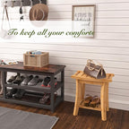 Unibambou Bamboo Shower Bench Inside Shower Stool - Image 7