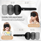 Silk Sleep Mask Eye Cover, 100% Real Natural Eye Mask - Image 2
