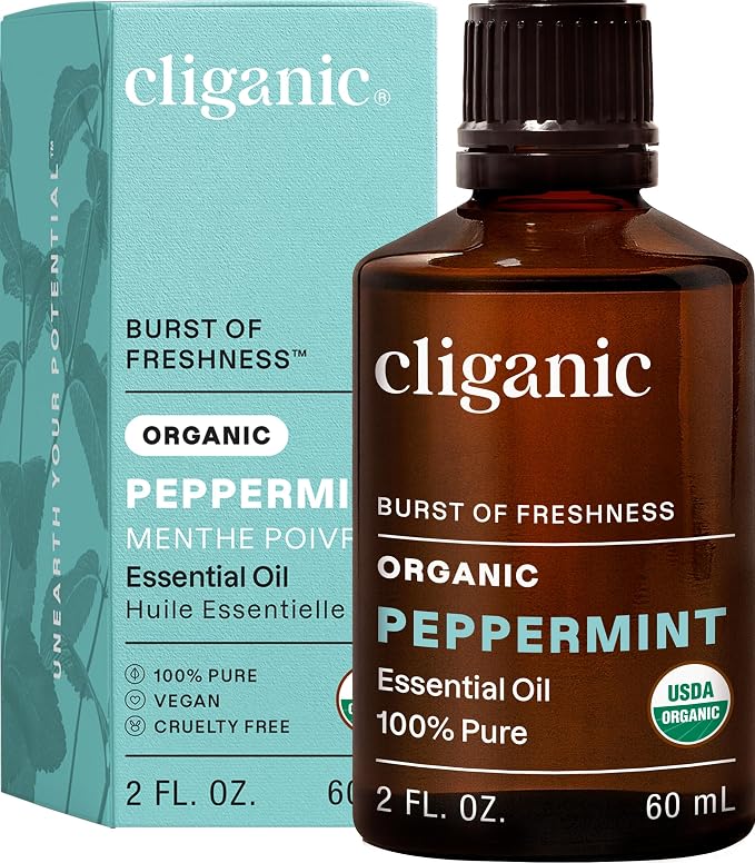 Cliganic Organic Peppermint Essential Oil by Cliganic