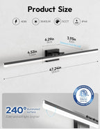 VOLISUN Modern Bathroom Vanity Light 48 inch, 40W Dimmable 5CCT Led Bathroom - Image 7