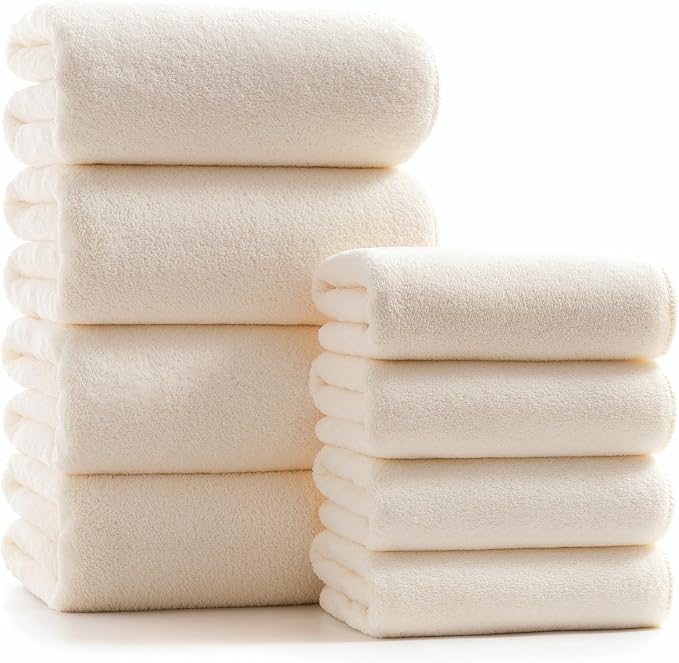 sakano Microfiber Bath Towel Set Ultra Soft Absorbent Speedy Drying Fade by Unknown