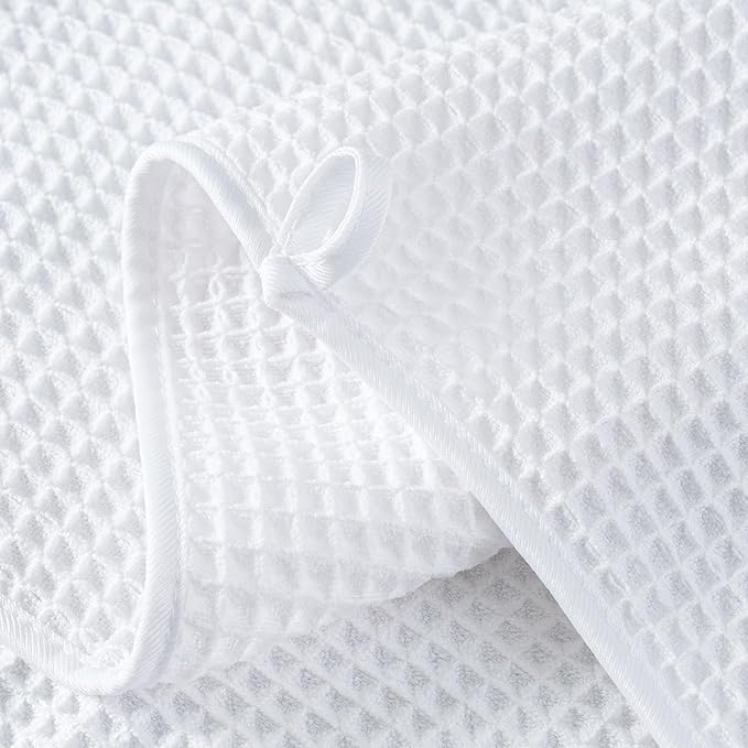 MICROFI New Microfiber Waffle Bath Towels, 2 Pieces, Fast Drying, Lint Free 430 - Image 3