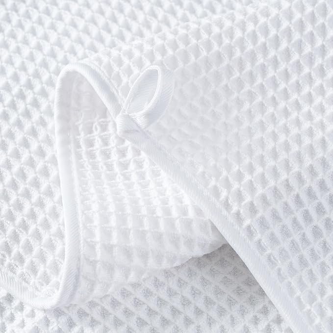 MICROFI New Microfiber Waffle Bath Towels, 2 Pieces, Fast Drying, Lint Free 430 - Image 3