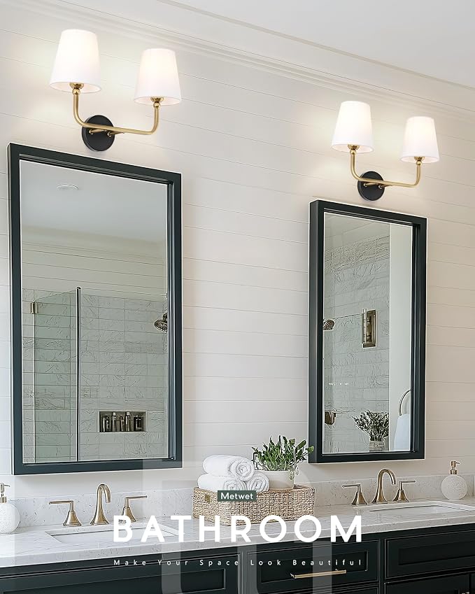 2-Light Bathroom Light Fixtures, Double Wall Sconce - Image 4