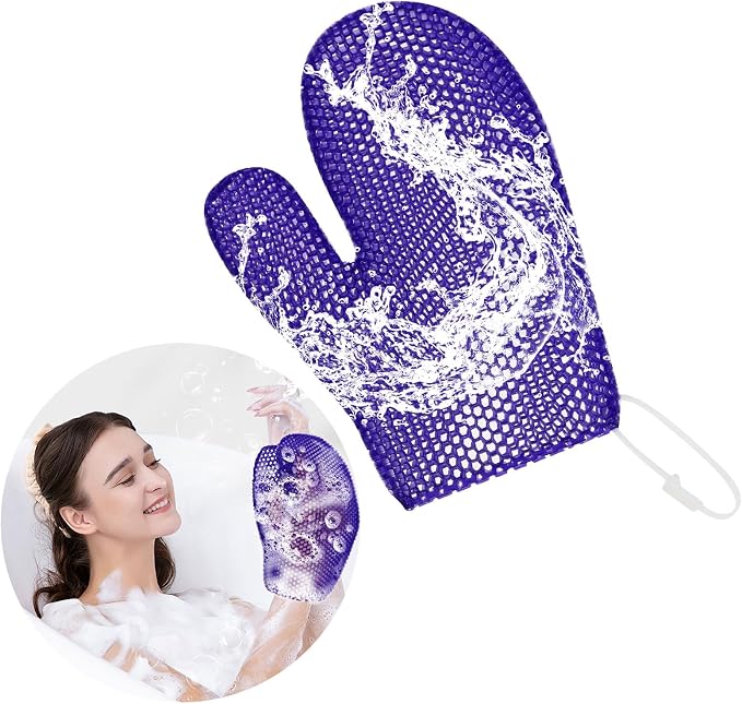 Honeycomb Exfoliating Bath Gloves by Koqye