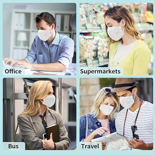 LEMENT KN95 Face Masks 50 Pack, Breathable Comfortable Disposable KN95 Mask - Image 7