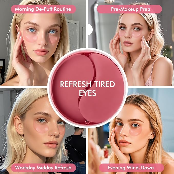 Under Eyes Patches, 40 Pairs Rose Hydrogel Eye Mask - Image 9