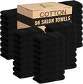 GREEN LIFESTYLE Black Bleach Proof Towels Bulk Sets 100% Cotton 16' X 25' by GreenLifeStyle