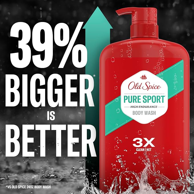 Old Spice Refreshing Body Wash for Men, High Endurance, 3X Defense, 24/7 Shower - Image 4