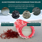 Oceanfoam Ripple Travel Foam Roller Firm Mini Foam Roller - Image 7