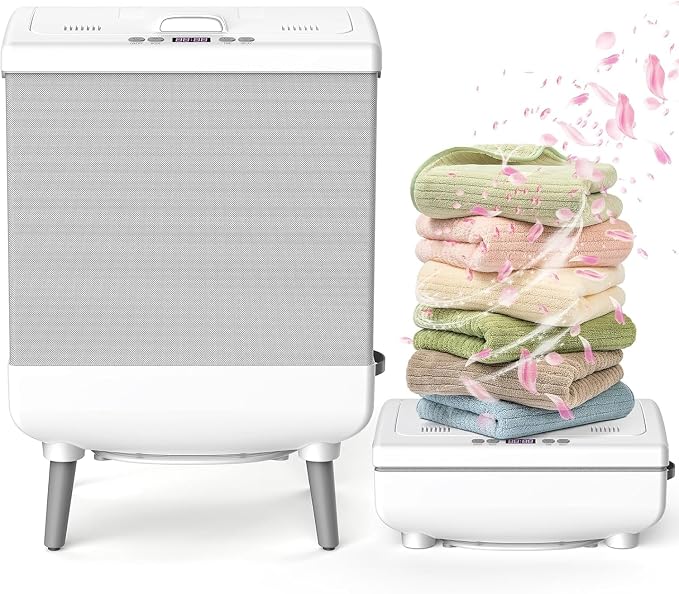 Electactic Towel Warmer for Bathroom, 35L Foldable Hot Towel Warmer Bucket by Electactic
