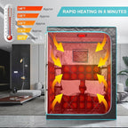 Full Size Infrared Sauna for Home, 2 Person Large Space Personal Home Sauna for - Image 3