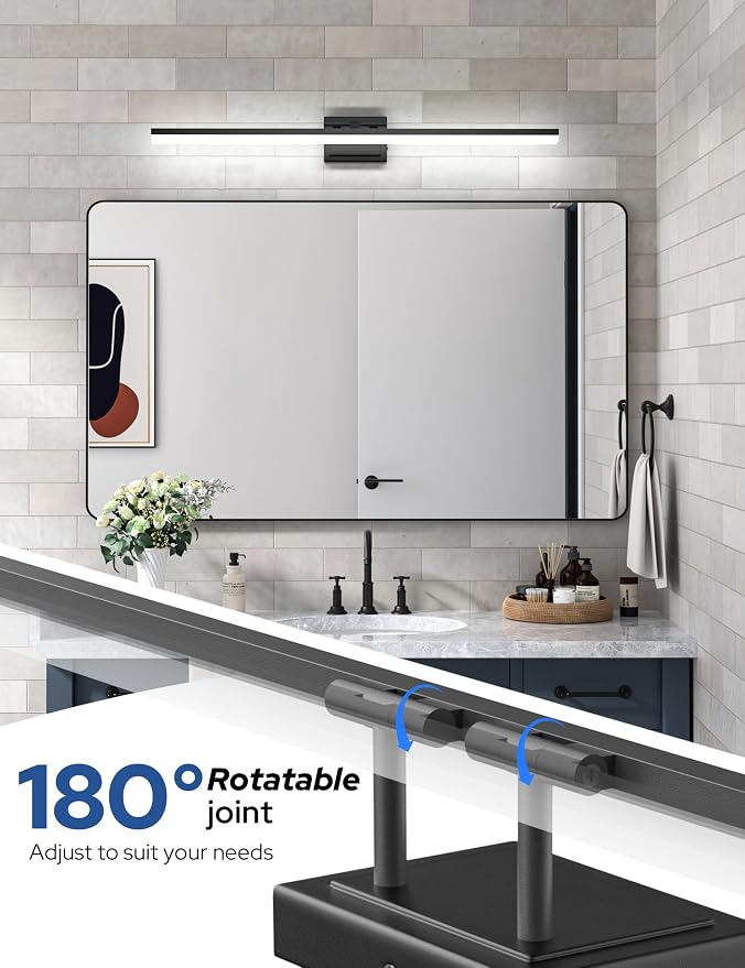 VOLISUN Modern Bathroom Vanity Light 39.4 inch, 34W Dimmable 5CCT Led Bathroom - Image 5