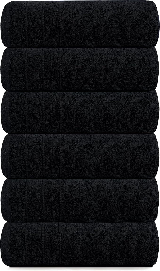 Tens Towels Pack of 6 Hand Towels, 100% Cotton, Lighter Weight, Quick to Dry - Image 8
