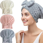 Jseng 3Packs Microfiber Hair Towel by Jseng