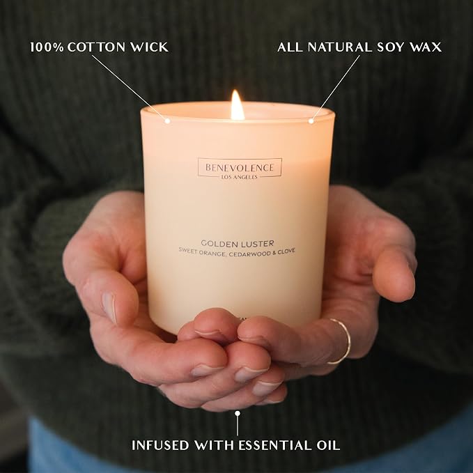 Orange, Cedarwood & Clove – Benevolence LA Scented Candle - Image 3