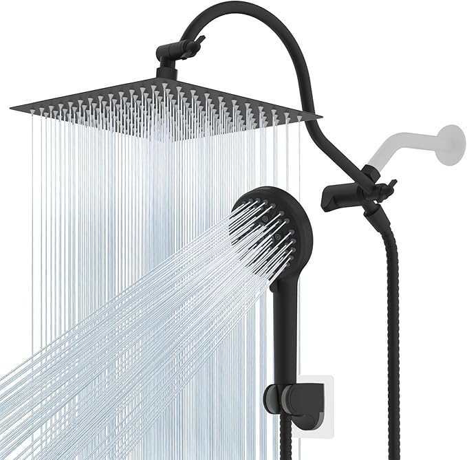 Hibbent 12'' All Metal CUPC Certified Shower Head, High Pressure Rainfall by Hibbent