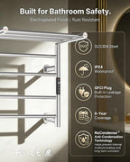 Foldable Heated Towel Rack, Smart Dual-Zone App & Voice Control Electric Towel - Image 4