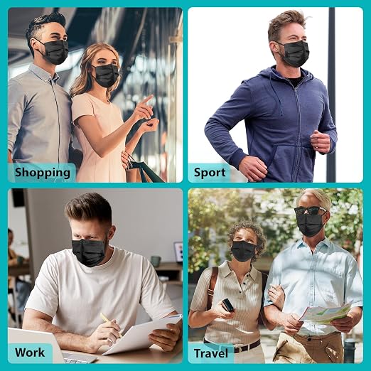 ZTANPS 100 PCS Disposable Face Masks, 3 Ply Protection Face Masks - Image 5