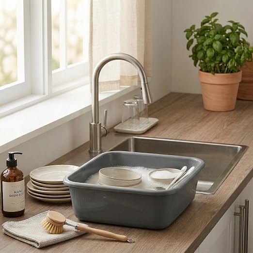 DecorRack 2 Plastic Wash Basins, Large 10 Quart Graduated Bucket, Portable - Image 4