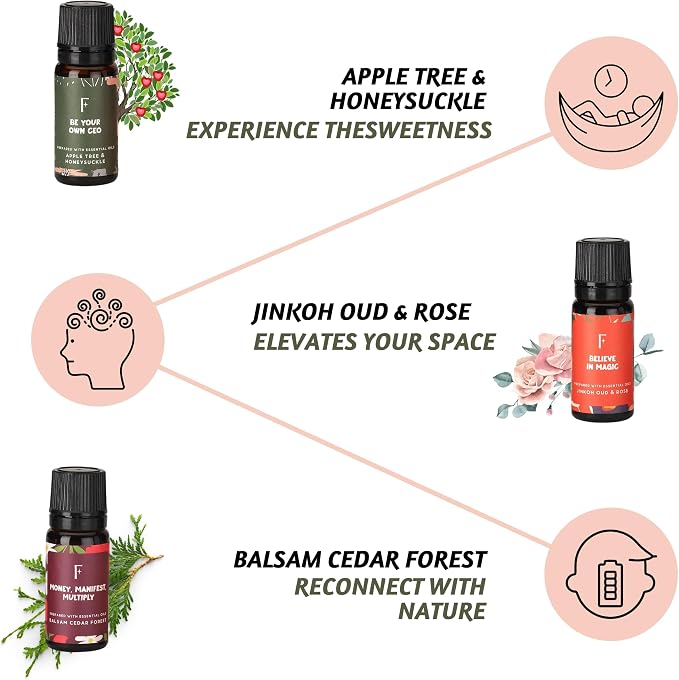 Folkulture Floral Essential Oils Set | 6 Fragrance Oils Set - Image 4