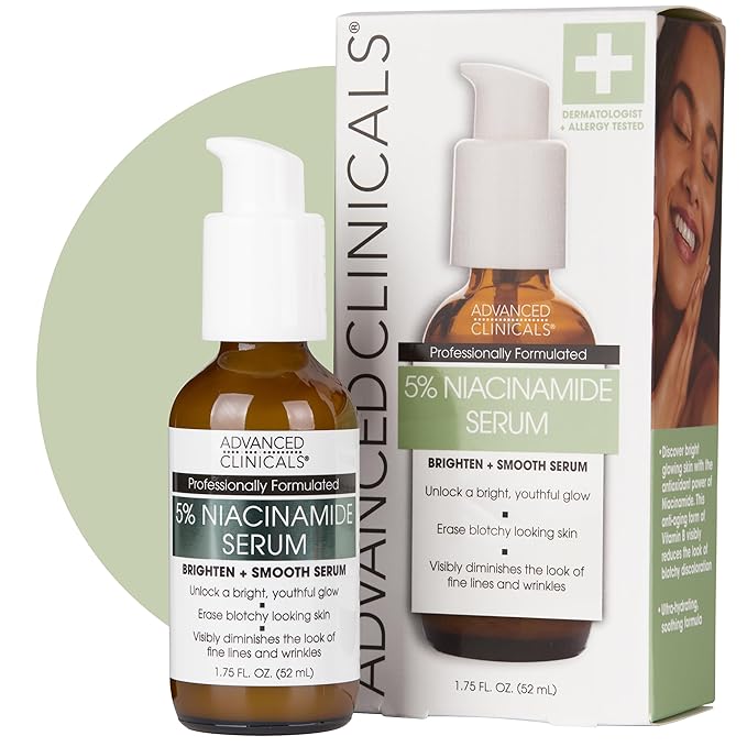 Advanced Clinicals Niacinamide Serum | 5% Niacinamide Serum by AdvancedClinicals