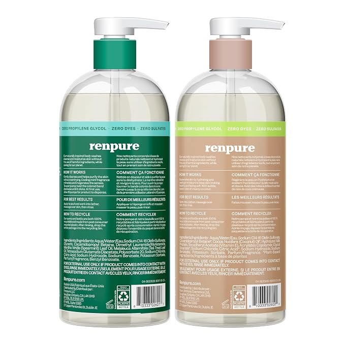 Renpure LLC Tea Tree Mint Oil & Coconut Vitamin E, Sulfate Free Moisturizing - Image 2